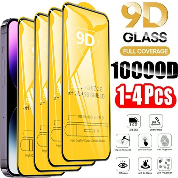 Szkła ochronne 9D do iPhone 17 18 Pro Max 16 16e 15 14 13 12 11, szkło hartowane do iPhone X XR XS 7 8 Plus