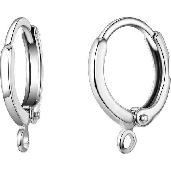 New Arrival 925 Sterling Silver Stamped Earring Findings For DIY Jewelry 10PCS/lot Earring Hook Jewelry Accessories for Women