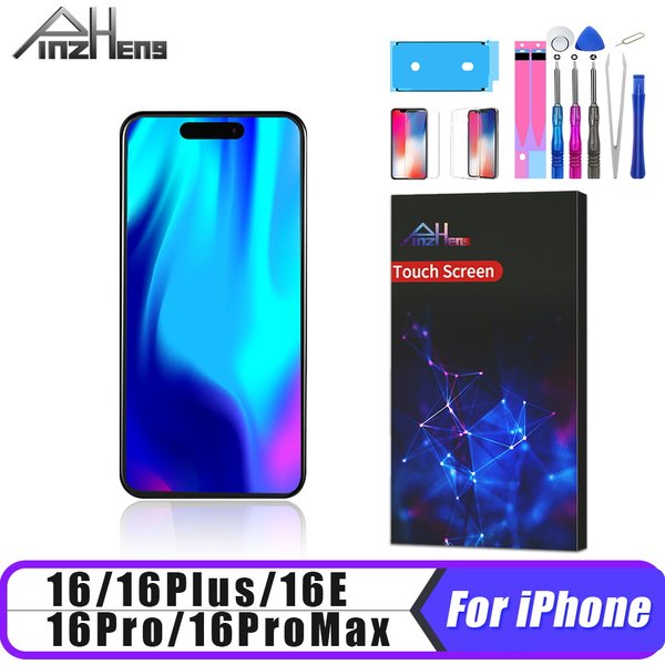 Écran OLED de haute qualité PINZHENG pour iPhone 16 Pro Max, écran LCD pour iPhone 16E, 16 Pro, 16 Plus, remplacement d'écran LCD Incell