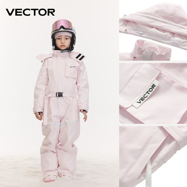 Dicker Kinder-Skianzug, einteiliger Outdoor-Sport-Snowboard-Jacken-Warmoverall, wasserdichte Winterkleidung, Overall mit Kapuze