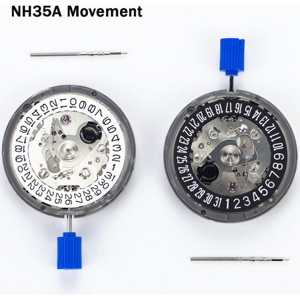 Mouvement mécanique Premium NH35A NH35 à 3 à 3.8 à 6 roues de Date 24 bijoux, remontage automatique, remplacement Movt de haute précision