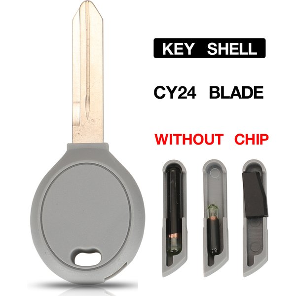 jingyuqin 10PCS Transponder Chip CY24 Blade Remote Key For Dodge For Chrysler For Jeep Key Car Shell Apply to 3 Type of chips