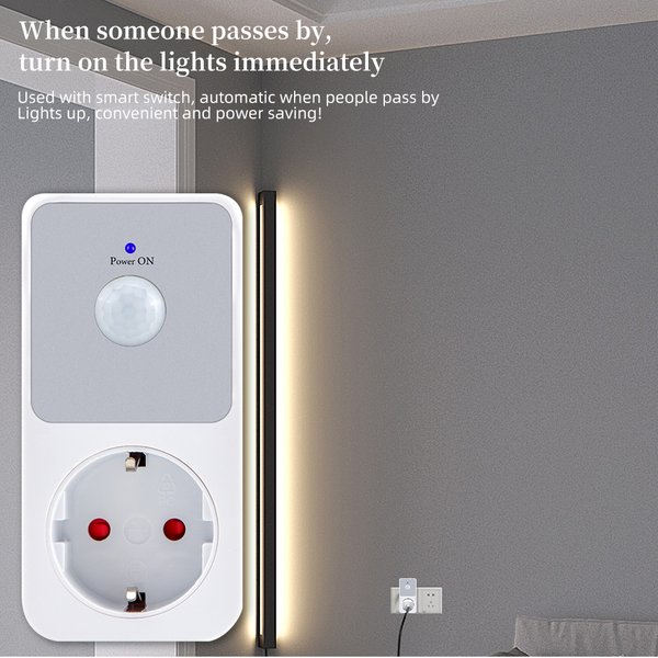 Protecteur de prise de capteur infrarouge PIR, veilleuses LED 220V EU FR US UK Plug 120 ° Retardant d'induction automatique grand angle de degrés