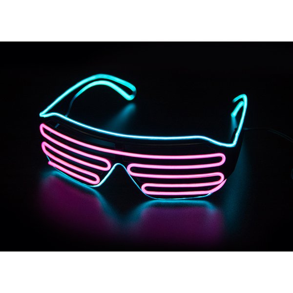 Glowing Glasses LED Gafas Luminous Bril Neon Christmas Glow Sunglasses Flashing Light Glass for Party Supplies Prop Costumes New