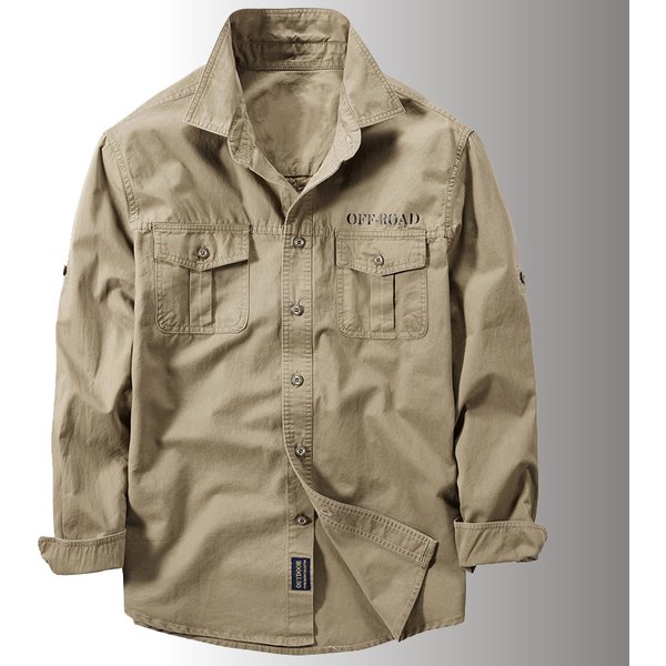 Chemises tactiques militaires multi-poches pour hommes, chemisier respirant à manches longues, de travail, Cargo, printemps, automne