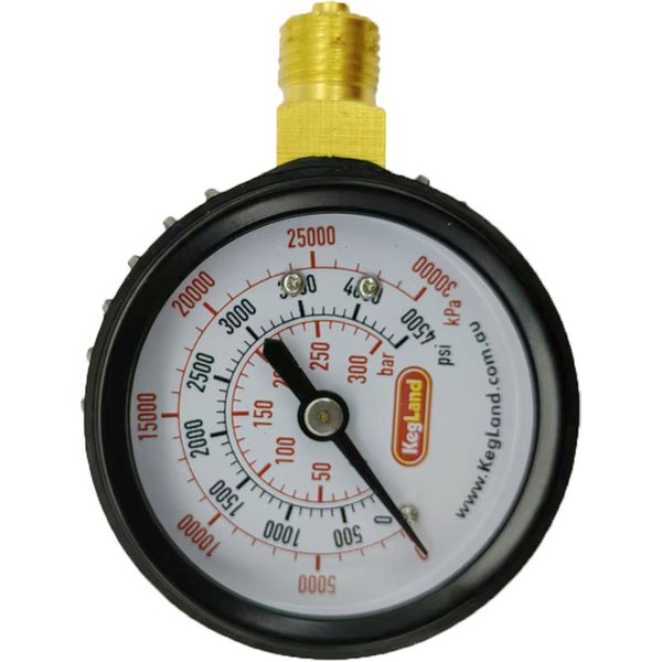Kegland Ersatz-Hochdruck manometer für Regler 0-4500psi
