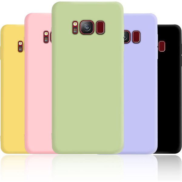 Étuis souples en silicone liquide pour Samsung Galaxy, S8, S9, S10, S20, S21, FE, S22, S23 Plus, Note 8, 9, 10, 20 Plus Cover
