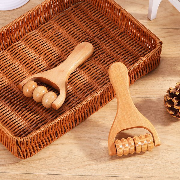 Masseur à rouleaux en bois pour le cou, les épaules et les jambes, outil de Massage universel pour les mains, masseur de pieds, 1 pièce