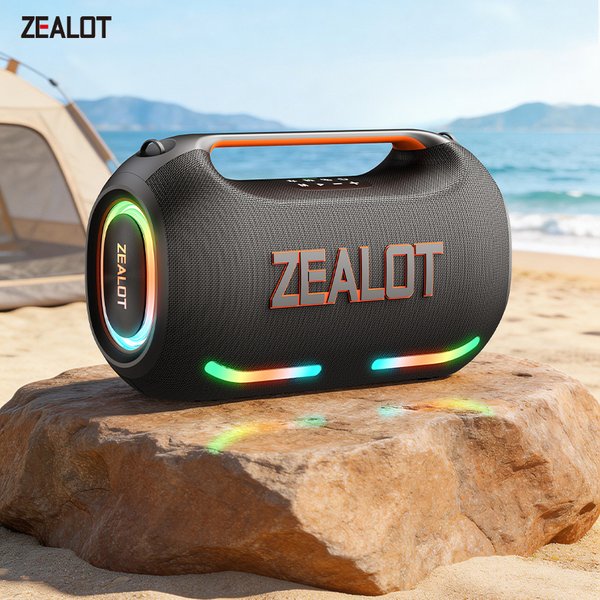 eu-Zealot_ze41 250W Großer Bluetooth-Lautsprecher - Tragbarer Outdoor-Subwoofer mit HiFi-Klangqualität, Dual-Pairing V5.3, Große Boombox
