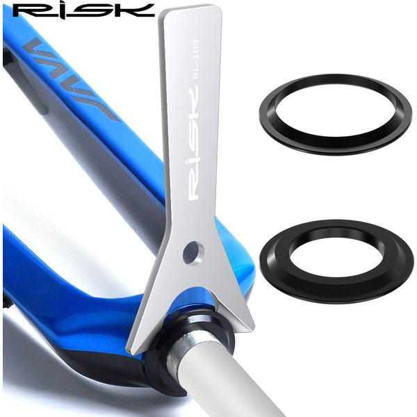 Risque clé d'espacement de Base de casque de vélo, outil de retrait de course de couronne de casque de vélo, fourche conique de 1-1/2 "et fourche droite de 1-1/8" 28.6mm