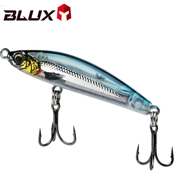 BLUX EXILE 50 Sinking Gravity Pencil Heavy Stick Fishing Lure 50MM 8G Saltwater Lipless Minnow Wobbler Hard Plastic Bait