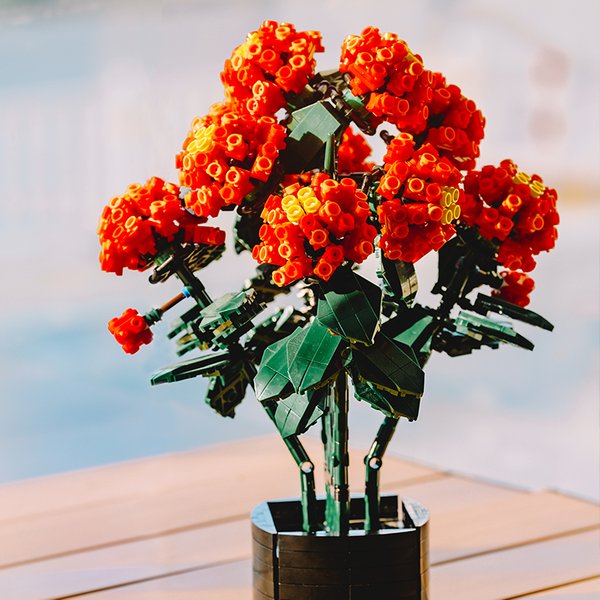 Décennie s de construction de fleurs imétiques UI, décorations de chambre à coucher, plantes en pot, pompons de cheval, amélioration de la concentration