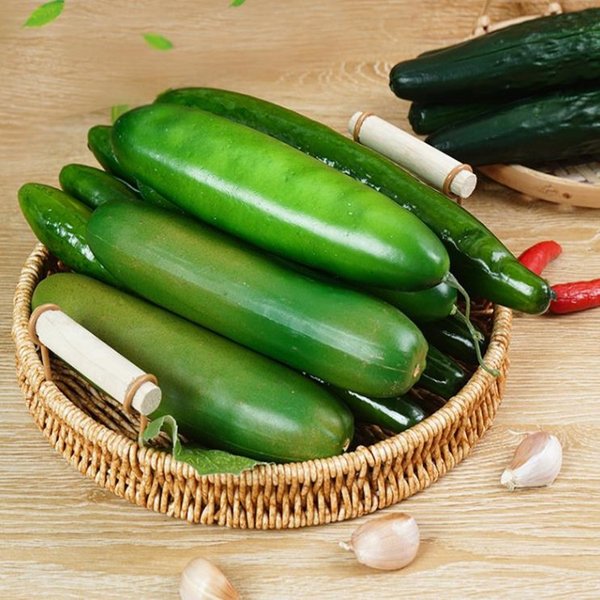 Simulation Bubble Long Cucumber Model Table Display Home Decorate Photography Props Plastic Vegetable Crafts