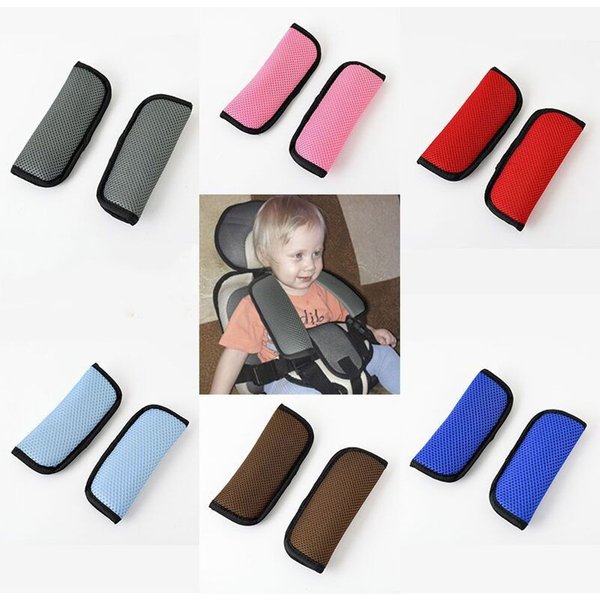 1Pair Baby Stroller Accessories Universal Infant Stroller Cushion Car Seat Vehicle Safety Shoulder Strap Cover Pad Strap Pad