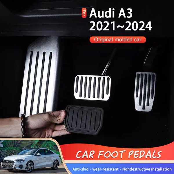 Pédales de voiture antidérapantes pour Audi A3, 8Y, 2021, 2022, 2023, 2024