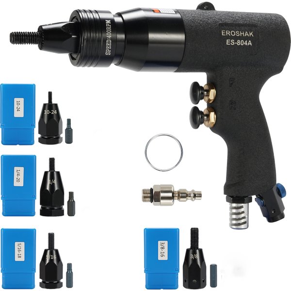 Kit de pistolet à rivets pneumatique M3 M4 M5 M6 M8 M10 M12, outil d'écrou de rivetage automatique aveugle, outils pneumatiques, Machine à rivets pneumatiques