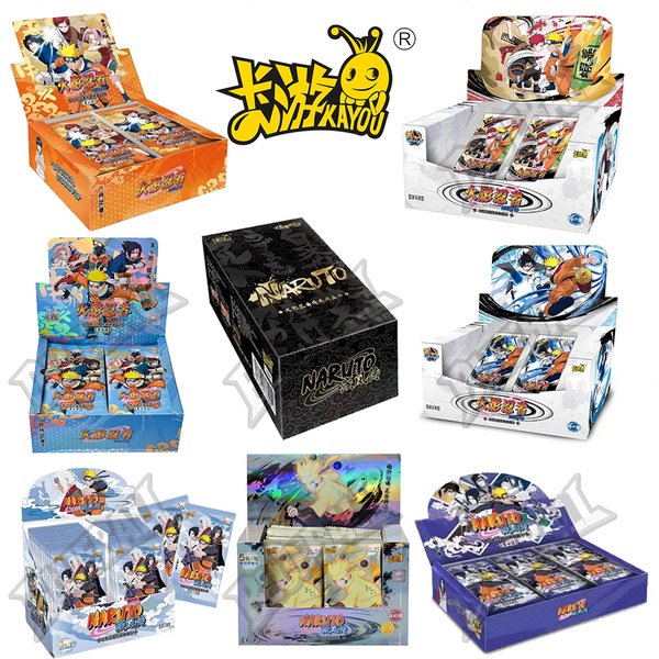 Cartes à collectionner originales Kayou Naruto, boîte originale W8T4 W9T2, rares BP NR CR, chapitre de la série Ninja, boîte mystère, jouets pour enfants, cadeaux