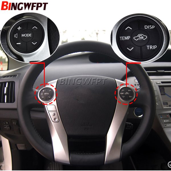 Steering Wheel Switch Controls Rubber For Toyota Prius V (Zvw 40) 2013 For Prius Plus 2012-2015 For Aqua 2012-2014