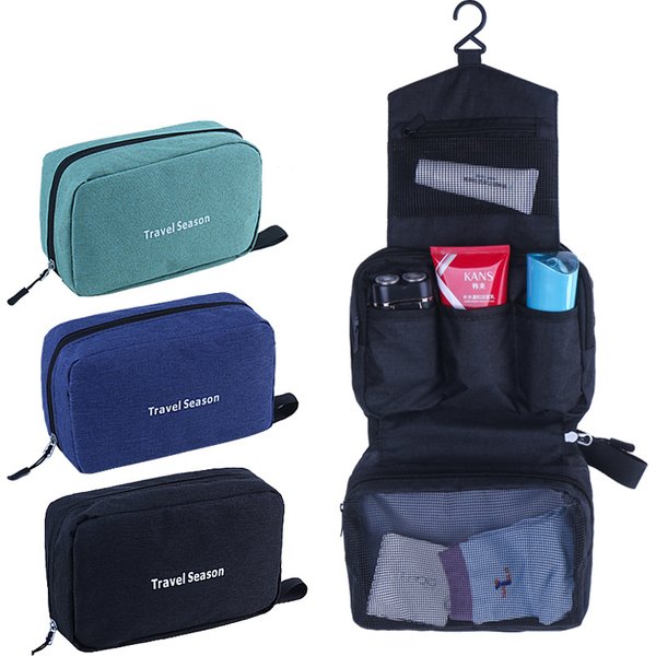 Trousse de toilette de voyage suspendue pour hommes et femmes, imperméable, maquillage, cosmétique, esthéticienne, sac pliable, organisateur de salle de bain et de douche