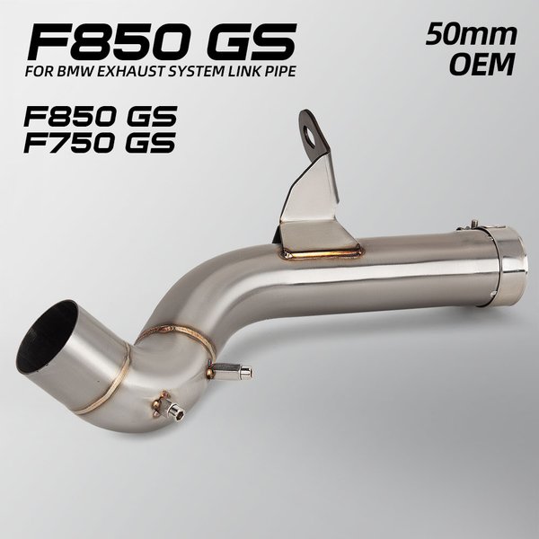 Tuyau d'échappement F900GS pour F750GS F850GS/ADV 2018-2023 F800GS F900GS/ADV 2024-2026 Kit d'échappement de moto, adaptateur, tube intermédiaire
