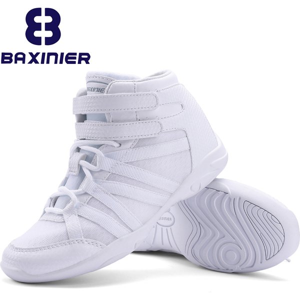 BAXINIER filles blanc haut Cheerleading chaussures léger jeunesse Cheer compétition baskets formation danse Tennis chaussures