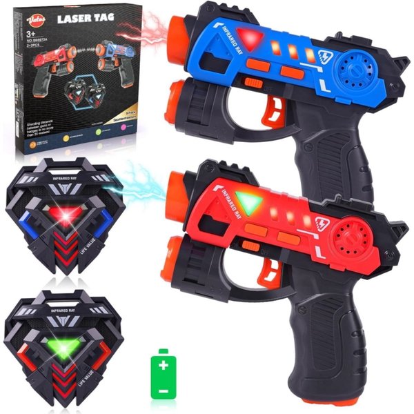 VATOS Infrarot-Laser-Tag-Pistolen-Set, Spielzeug, Mini-Pistole, Kinder, drinnen und draußen, Team, Kampf-Schießspiel, Jungen und Mädchen, Weihnachtsfeier-Geschenk