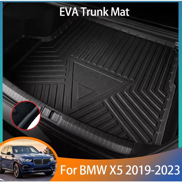 Tapis de coffre de voiture pour BMW X5 G05 2019 2020 2021 2022 2023, antidérapant, imperméable, doublure de plateau, coussin de rangement pour botte de chargement, accessoires