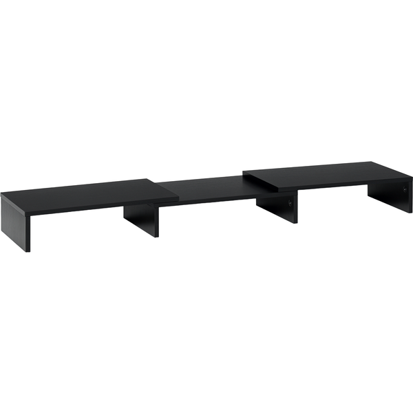 Vinsetto Verstellbarer Hölzerner Riser-Ständer für 2 Monitore 80–17 x 23,5 x 10 cm