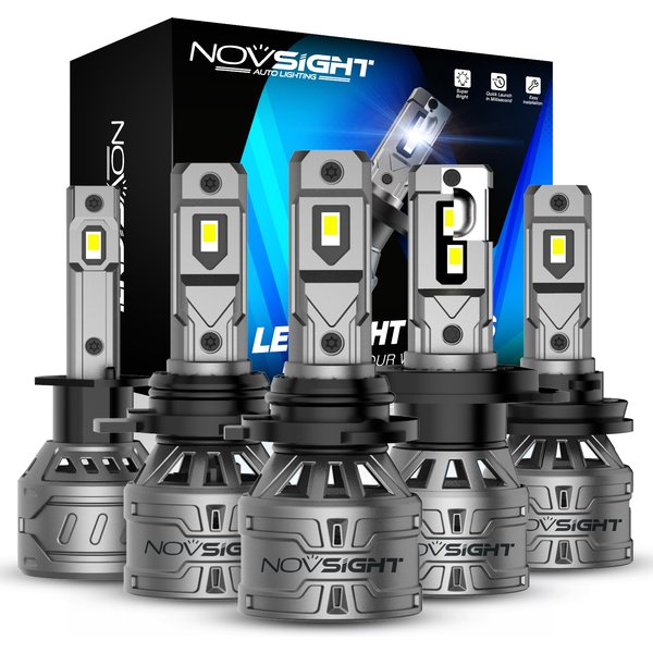 Nov sight h7 led auto lampen h4 h11 h8 h9 6500 hb3 hb4 h1 h3 auto scheinwerfer lampen 60w 13000lm k stecker und spiel led scheinwerfer