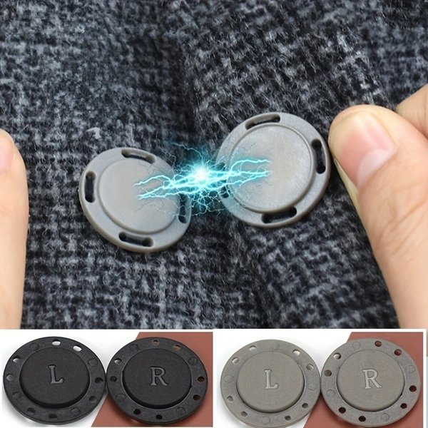 2 paar Unsichtbare Magnetische Druckknopf Kleidung Runde Kunststoff Magnetische Verdeckte Taste Mantel Strickjacke Taste Druckknopf Zubehör