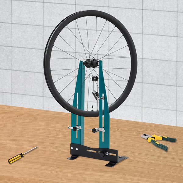 Professioneller Fahrrad-Rad-Zentrierständer, verstellbar, 9–15 cm, für MTB, Rennrad, E-Bike, Scheibenbremse, 140–180 mm, DIY-Werkzeug, einfache Installation, tragbar