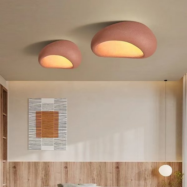 Khmara Ceiling Light Nordic E27 Wabi Sabi Light For Living Room Home Art decoration Indoor Bedroom Living Room dining room light