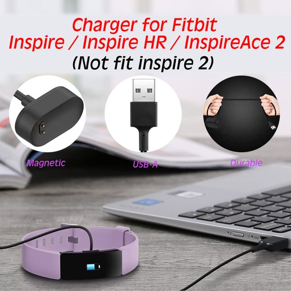 Charger for Fitbit Inspire HR, Fitbit Inspire, Fitbit Ace 2, Replacement USB Charging Cable Cord for Inspire and Inspire HR