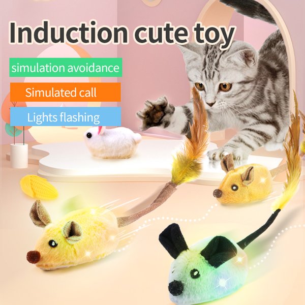 Smart Lauf Maus Katze Spielzeug Interaktive Zufällig Moving Elektrische Katze Teaser Spielzeug Simulation Mäuse Kätzchen Selbst-Spiel Plüsch Spielzeug