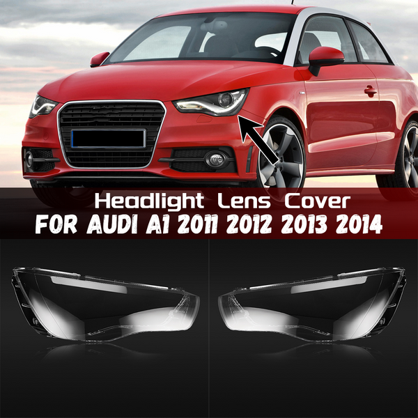 Für Audi A1 2011 2012 2013 2014 Transparente Scheinwerfer Lampe Shell Objektiv Scheinwerfer Abdeckung Plexiglas Ersetzen Original Lampenschirm