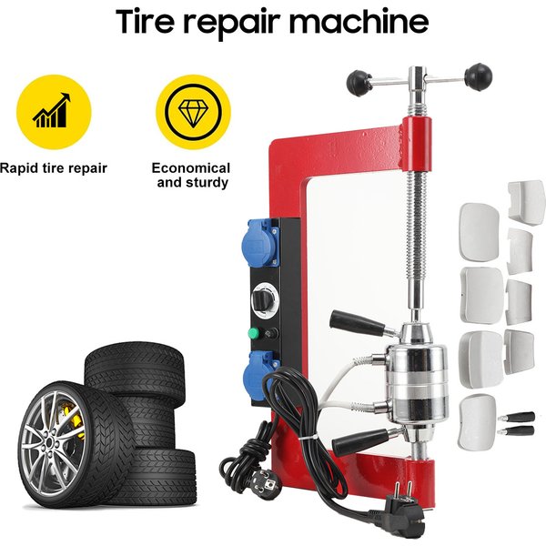 Automatische Temperaturregelung für Reifenreparaturmaschinen, Reifenreparaturausrüstung, Werkzeugset für die Autoreparatur, Reifenreparaturwerkzeuge für Innen- und Außenreifen.