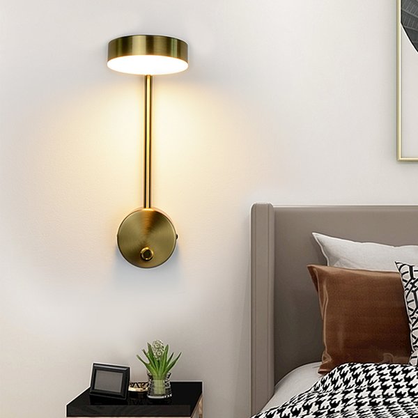 YooE-Applique Murale LED avec Joli pour Chambre à Coucher, Luminaire d'NikMinimaliste, Luminaire Décoratif de Fond, Veilleuse de oral et, 9W