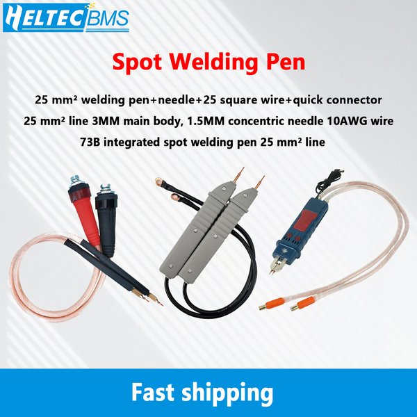 PL kostenloser versand Quick Plug punktschweißstift 73B stift 18650 LifePo4 Handheld Batterie Punktschweißgerät 25mm2 Kupfer Nase Silikondraht