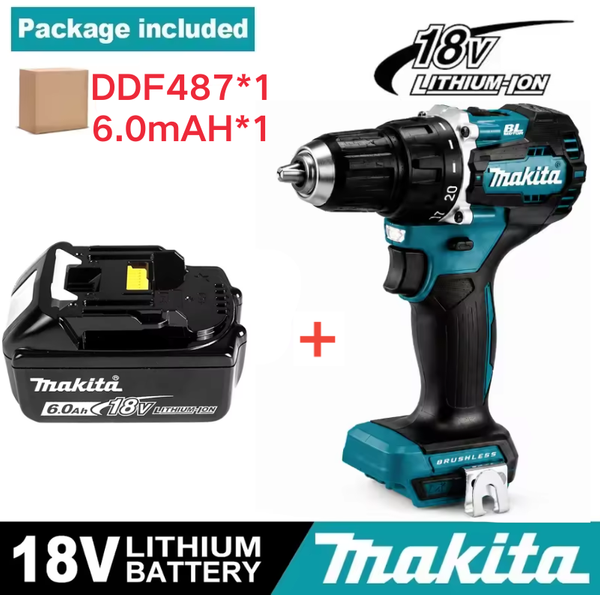 Original Makita Bl1860 6Ah Li-Ion Akku mit BMS Ersatz für Lxt Bl1850 Bl1840 für 18V Kettensäge