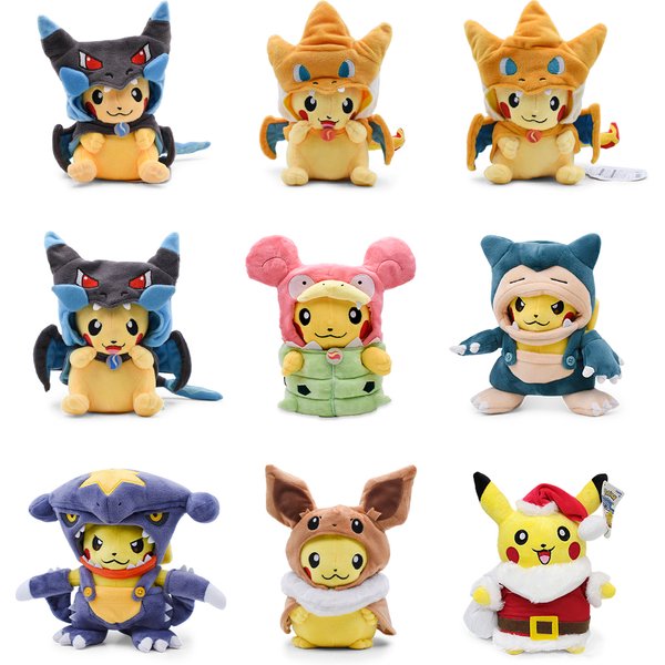 Cos Eevee Pikachu Cosplay Plüschtiere Pikachu Peluche Lucario Stofftierpuppe Sammlerstück Geschenk, Cartoon 20-30CM
