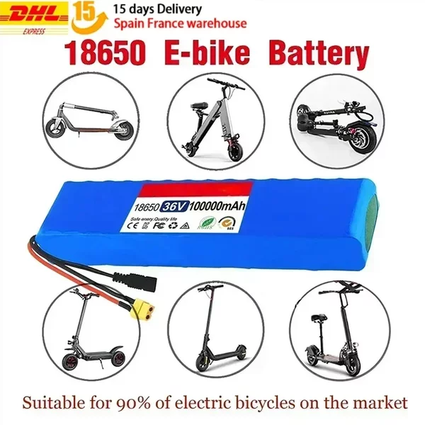 Upgrade 10S3P 36V 100000mAh 36V Elektroroller-Akku 18650 Lithium M365 Elektroroller 36V Batterie Roller