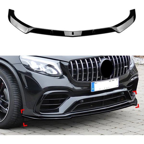 Frontschürze Lip Spoiler Diffusor Splitter Body Kit Schürzen Schutz Trim Für Mercedes Benz GLC X 253 GLC63 AMG 2016 2017 2018 2019