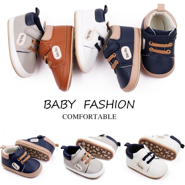 Baby Shoes Casual Sneaker Spring and Autumn Soft PU and TPR Sole Anti-slip Cute Comfortable High-quality for 0-6-12 Months Baby