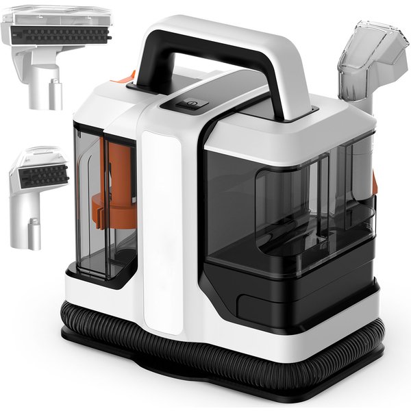 750W Tragbarer Fleckenreiniger, Teppichreinigungsmaschine, 15KPa Starke Saugkraft Polsterreiniger für Sofa, Autoinnenraum, Teppich & Tierhaare, Tiefenreiniger, Tierfleckenentferner,