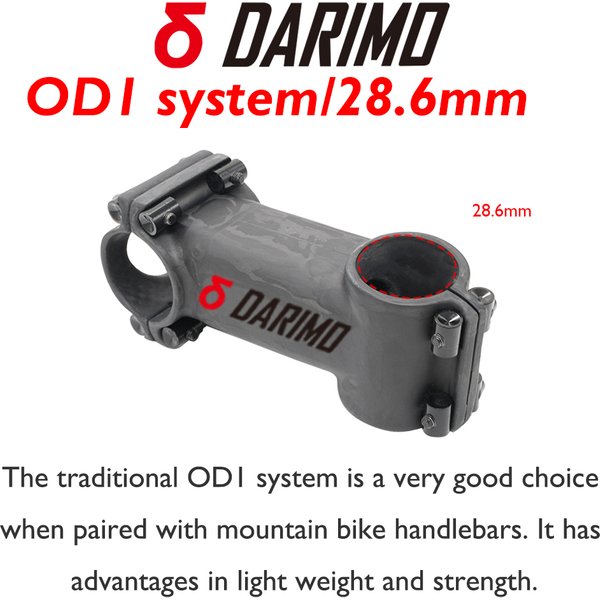 Darimo tige de guidon de vélo UD carbone route vtt tige de vélo ultraléger 28.6mm/31.8mm vtt 6/17 degrés vélo accessoires de cyclisme