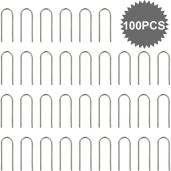 Embouts de fil de pyrogravure, fil de cintre d'ornement de poterie, fil de Nichrome suspendu, résistance aux hautes températures, tungstène 100 pièces/ensemble