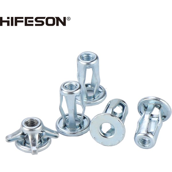 HIFESON 10pcs M4 M5 M6 M8 Alloy Jack Nuts Expansion Clamp Petal Rivet Petal Rivets Nuts Car License Screw Jack Nut Metal Iron