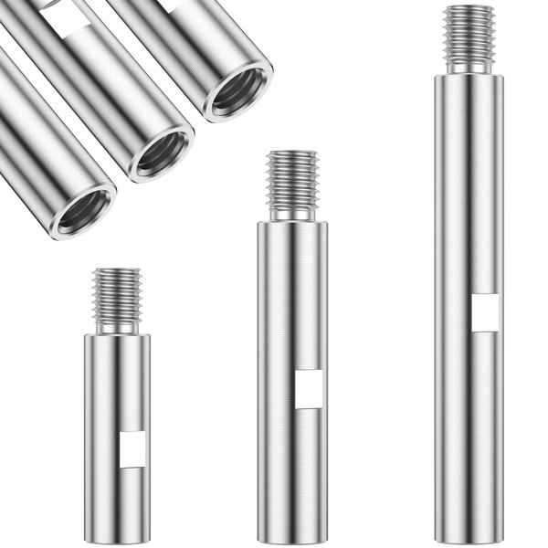 3Pcs Angle Grinder Extension Rod 3/4/5.5 Inch M14 Angle Grinder Extension Shaft Aluminium Alloy Rotary Angle Grinder Lengthen
