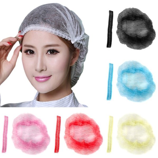 Filet à cheveux jetable en tissu Non tissé pour Microblading, 100 pièces, chapeau stérile pour maquillage, bande anti-poussière pour Chef de restauration, fournitures de salle de bains