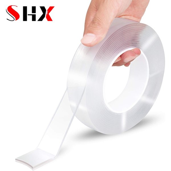 Transparent Double Sided Tape Nano Tape Waterproof Wall Stickers Reusable Heat Resistant Bathroom Home Decoration Tapes